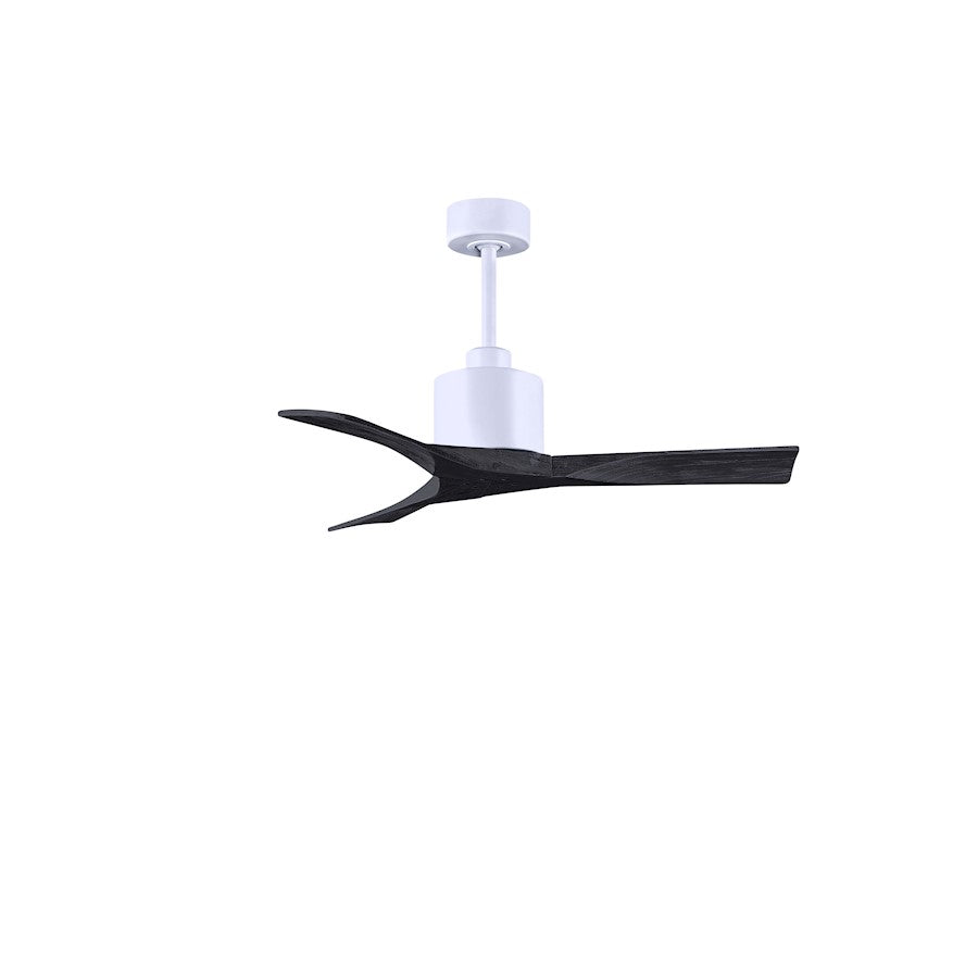 Matthews Fans Nan 42in 3-Blade Ceiling Fan | Contemporary Textured Bronze and Walnut Solid Wood | Bedroom & Living Room | Model NK-TB-WA-42