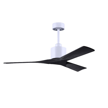 Matthews Nan 52in 3-Blade Ceiling Fan | Contemporary Textured Bronze and Walnut Wood | Living Room & Covered Patio | Model NK-TB-WA-52