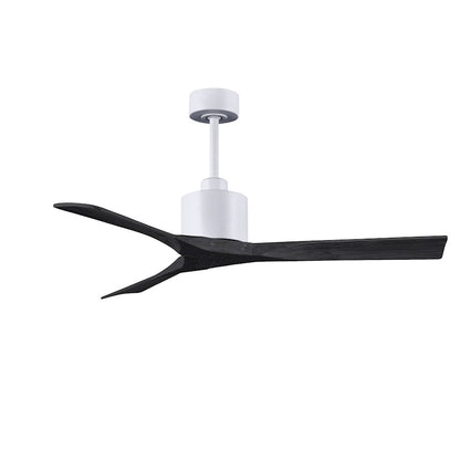 Matthews Nan 52in 3-Blade Ceiling Fan | Contemporary Textured Bronze and Walnut Wood | Living Room & Covered Patio | Model NK-TB-WA-52