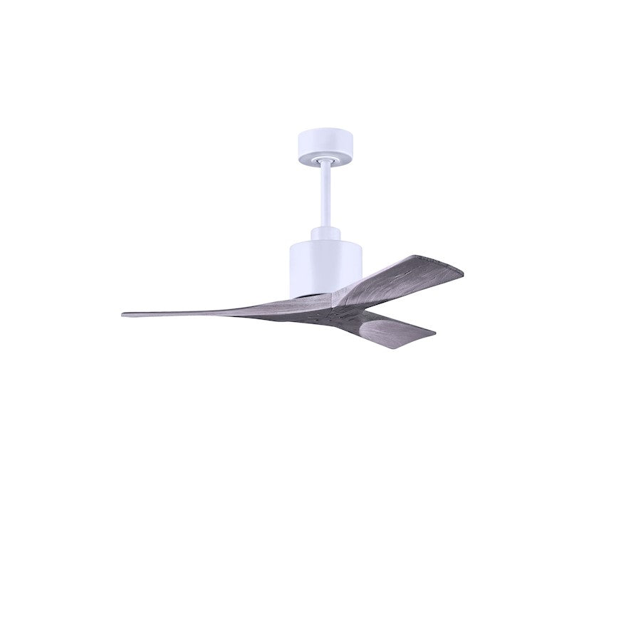 Matthews Fans Nan 42in 3-Blade Ceiling Fan | Contemporary Textured Bronze and Walnut Solid Wood | Bedroom & Living Room | Model NK-TB-WA-42