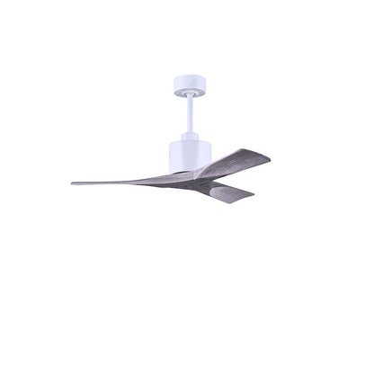 Matthews Fans Nan 42in 3-Blade Ceiling Fan | Contemporary Textured Bronze and Walnut Solid Wood | Bedroom & Living Room | Model NK-TB-WA-42