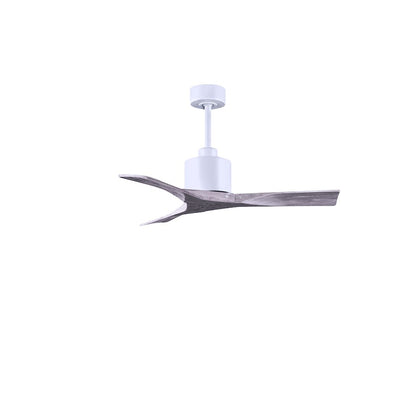 Matthews Fans Nan 42in 3-Blade Ceiling Fan | Contemporary Textured Bronze and Walnut Solid Wood | Bedroom & Living Room | Model NK-TB-WA-42