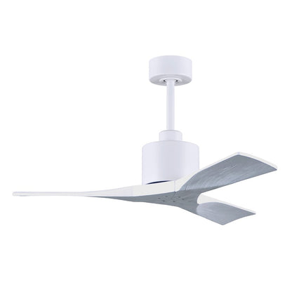 Matthews Fans Nan 42in 3-Blade Ceiling Fan | Contemporary Textured Bronze and Walnut Solid Wood | Bedroom & Living Room | Model NK-TB-WA-42