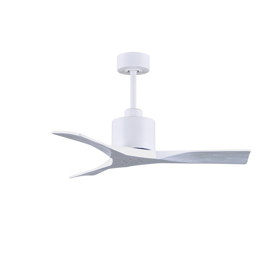 Matthews Fans Nan 42in 3-Blade Ceiling Fan | Contemporary Textured Bronze and Walnut Solid Wood | Bedroom & Living Room | Model NK-TB-WA-42