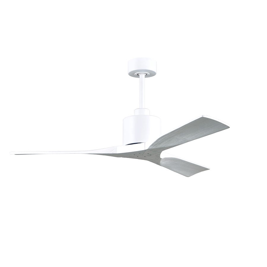 Matthews Nan 52in 3-Blade Ceiling Fan | Contemporary Textured Bronze and Walnut Wood | Living Room & Covered Patio | Model NK-TB-WA-52