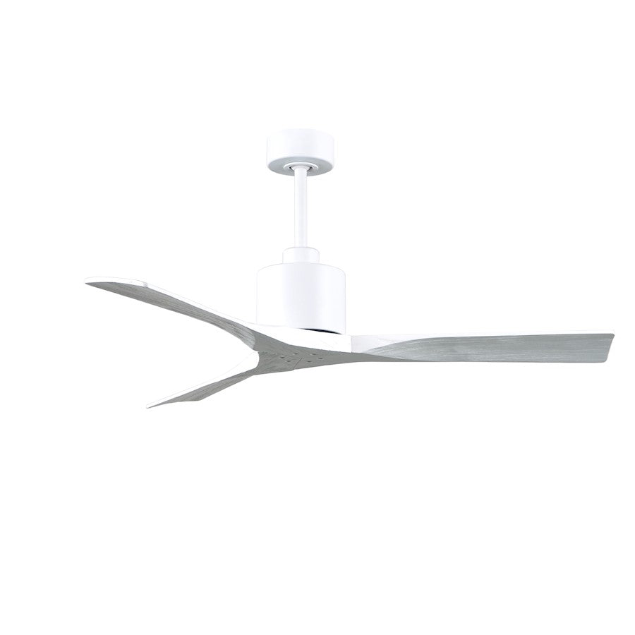 Matthews Nan 52in 3-Blade Ceiling Fan | Contemporary Textured Bronze and Walnut Wood | Living Room & Covered Patio | Model NK-TB-WA-52