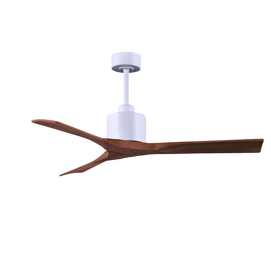 Matthews Nan 52in 3-Blade Ceiling Fan | Contemporary Textured Bronze and Walnut Wood | Living Room & Covered Patio | Model NK-TB-WA-52
