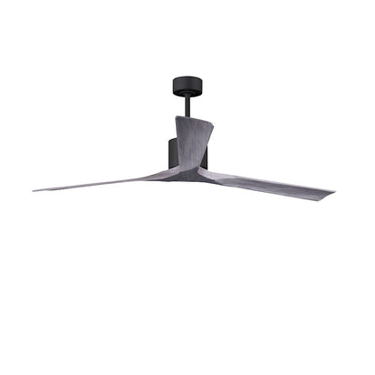 Matthews Fans Nan XL 72in 3-Blade Ceiling Fan | Textured Bronze and Walnut Wood Blades | Living Room & Bedroom | 72 x 72 x 10 in | Model NKXL-TB-WA-72