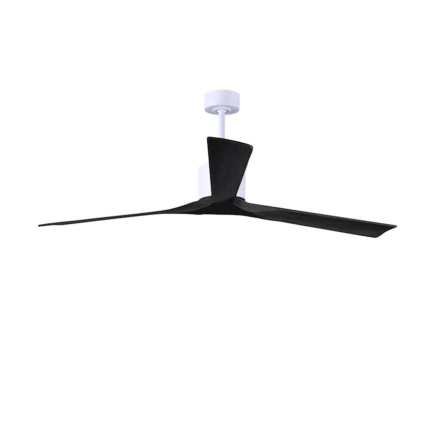 Matthews Fans Nan XL 72in 3-Blade Ceiling Fan | Textured Bronze and Walnut Wood Blades | Living Room & Bedroom | 72 x 72 x 10 in | Model NKXL-TB-WA-72