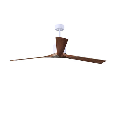 Matthews Fans Nan XL 72in 3-Blade Ceiling Fan | Textured Bronze and Walnut Wood Blades | Living Room & Bedroom | 72 x 72 x 10 in | Model NKXL-TB-WA-72