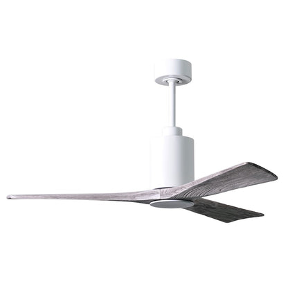 Matthews Fan Patricia 3 52in 3-Blade Ceiling Fan | Gloss White and Barn Wood Tone | Living Room & Bedroom | 52 x 52 x 12 in | Model PA3-WH-BW-52