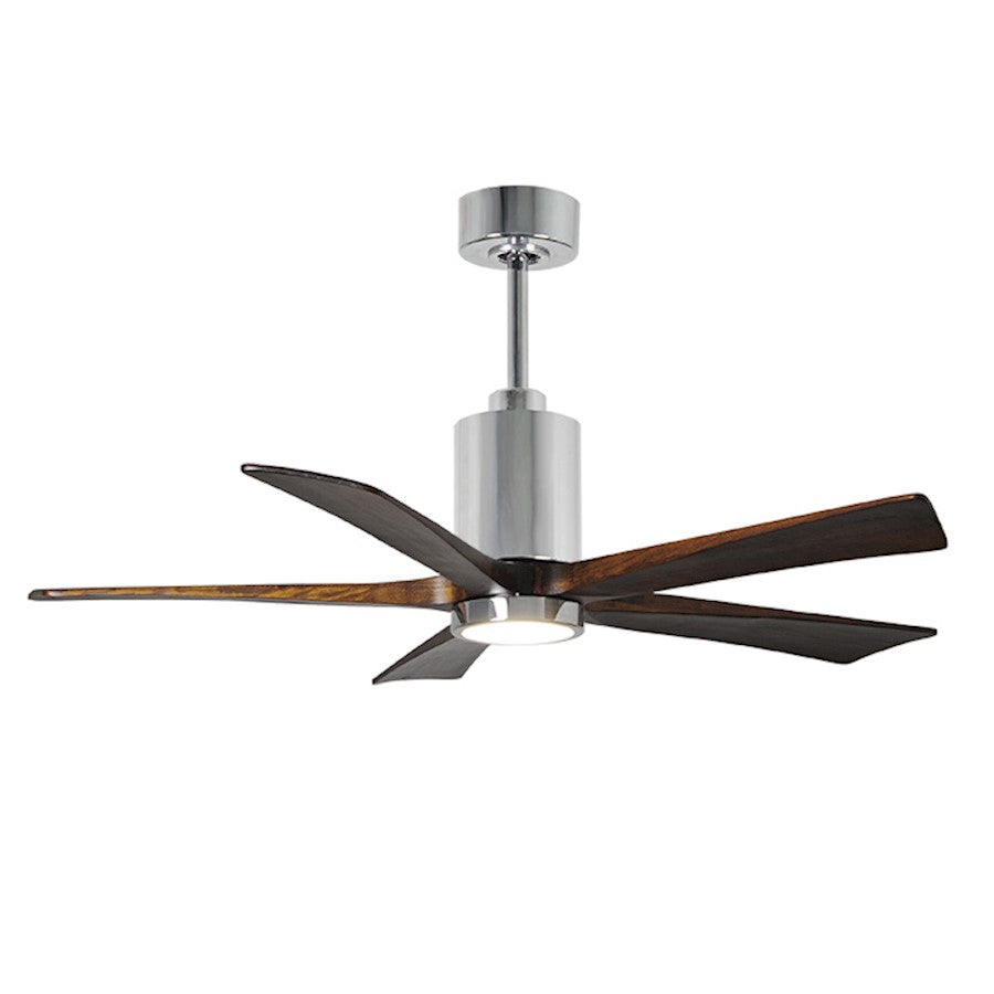 Matthews Fan Patricia 60in 5-Blade Ceiling Fan | Textured Bronze and Walnut Tone Wood | Living Room & Covered Patio | Model PA5-TB-WA-60