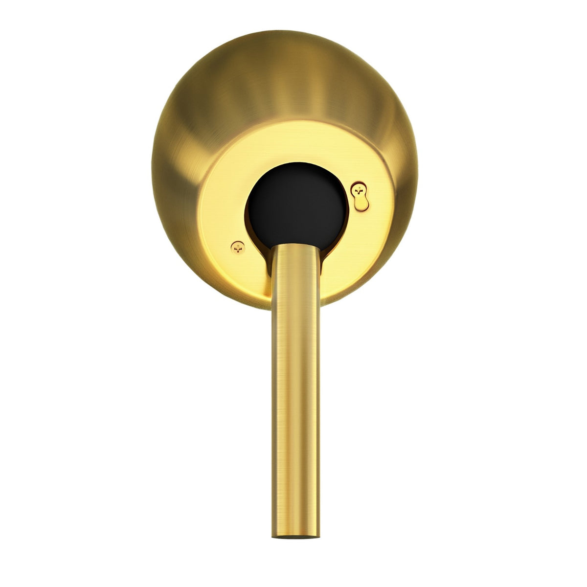 Matthews Fans Canopies Slant Ceiling Mount | Contemporary Brushed Brass Metal | Vaulted Ceilings up to 29° | 2in H x 6in Dia | Model SLANTMT-BRBR