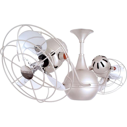 Matthews Fan Company Vent Bettina 42in Ceiling Fan | Purple Metal Blades | Living Room & Covered Patio | 42 x 7 x 7 in | Model VB-PURPLE-MTL