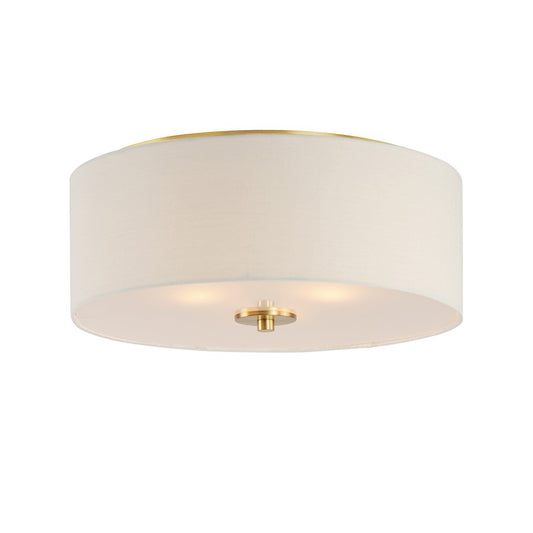 Maxim Lighting Bongo 3 Light Flush Mount, Natural Aged Brass