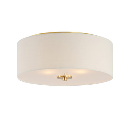 Maxim Lighting Bongo 3 Light Flush Mount, Natural Aged Brass