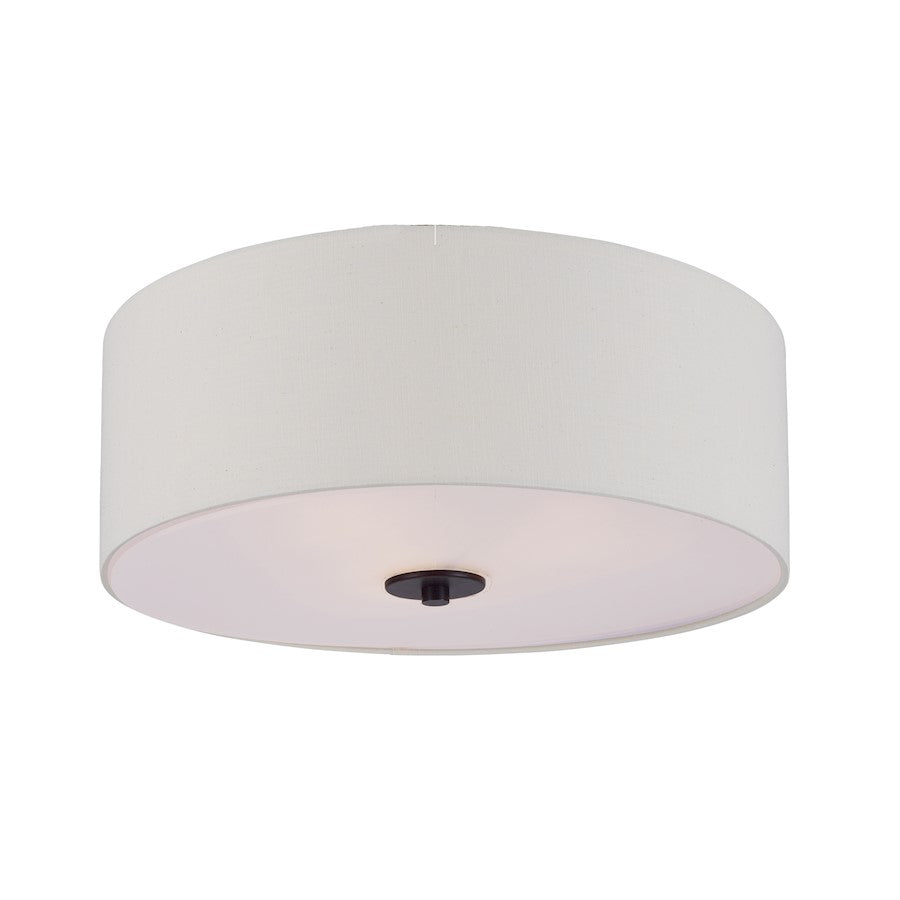 Maxim Lighting 7.75" x 18" Bongo 3 Lt Semi Flush, Bronze - 10010OMOI
