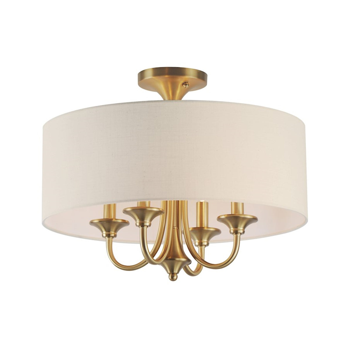 Maxim Lighting Bongo 4 Light Pendant/Semi Flush Mount, Aged Brass