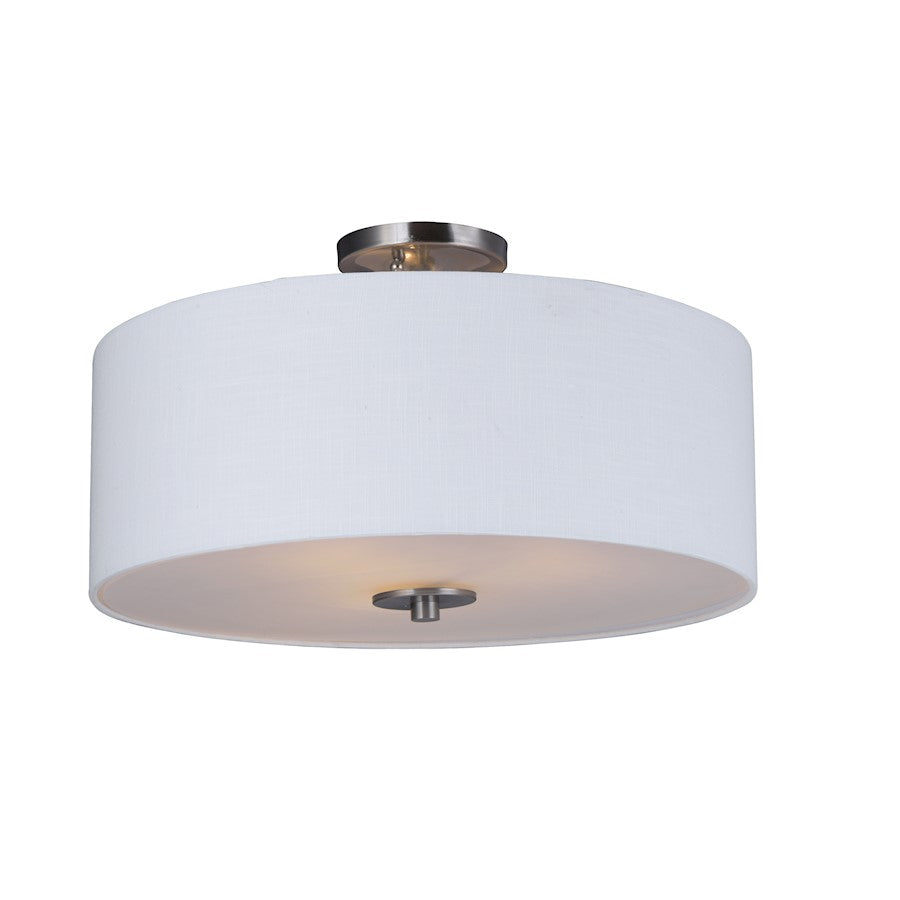 Maxim Lighting 11" x 18" Bongo 3 Lt Flush Mount, Bronze - 10014OMOI