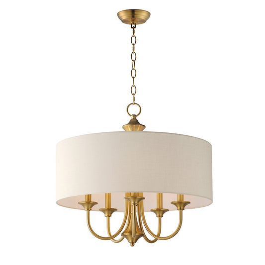 Maxim Lighting Bongo 5 Light Pendant, Natural Aged Brass