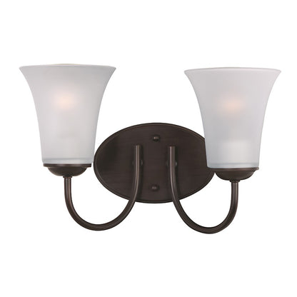 Maxim Lighting Logan 2 Light Bath Vanity, Oil Rubbed Bronze