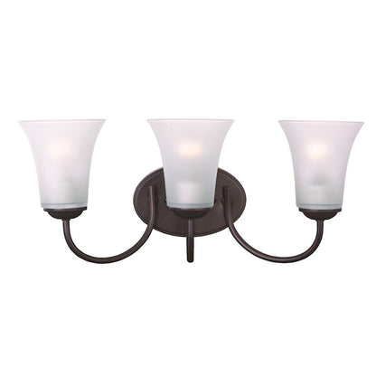 Maxim Lighting Logan 3 Light Bath Vanity, Oil Rubbed Bronze
