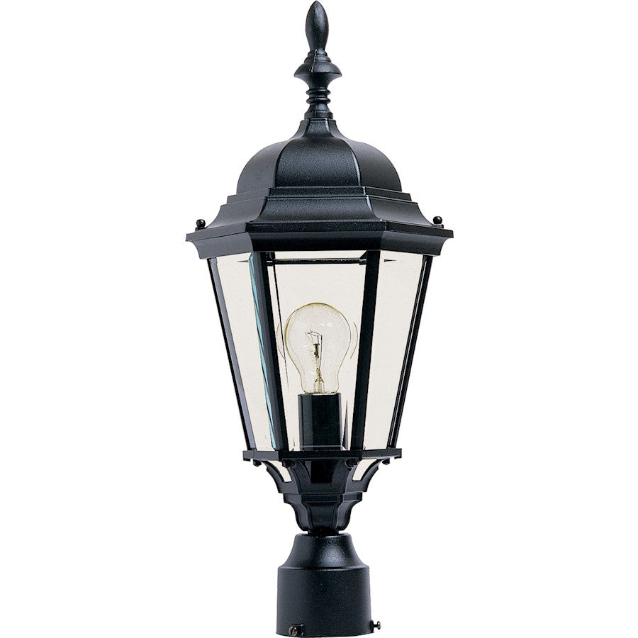 Maxim Westlake Cast 1-Light Outdoor Pole/Post Lantern Black