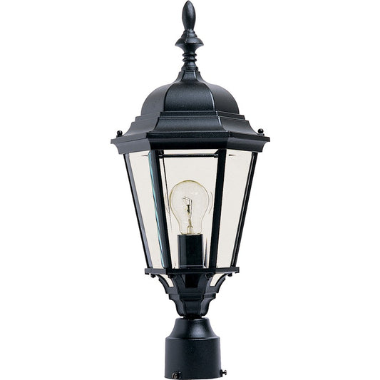 Maxim Westlake Cast 1-Light Outdoor Pole/Post Lantern Black