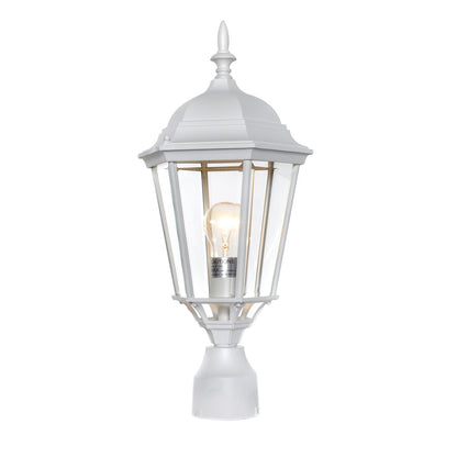 Maxim Westlake Cast 1-Light Outdoor Pole/Post Lantern White