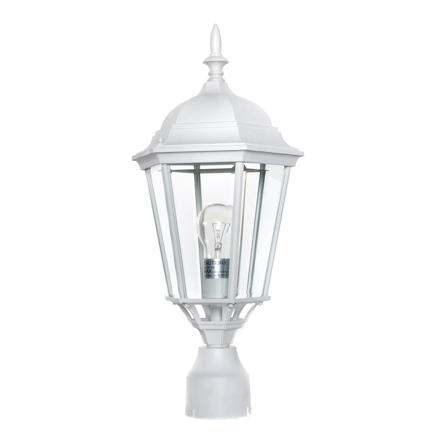 Maxim Westlake Cast 1-Light Outdoor Pole/Post Lantern White