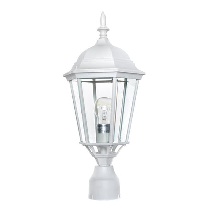 Maxim Westlake Cast 1-Light Outdoor Pole/Post Lantern White