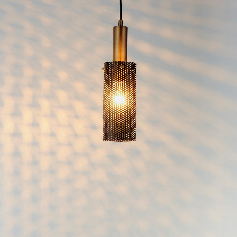 1 Light Mini Pendant, Black