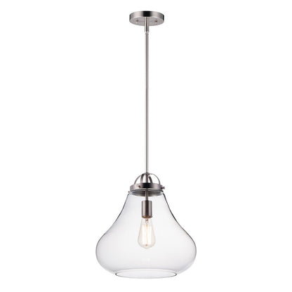 Maxim Lighting Stella-Single Pendant, Satin Nickel
