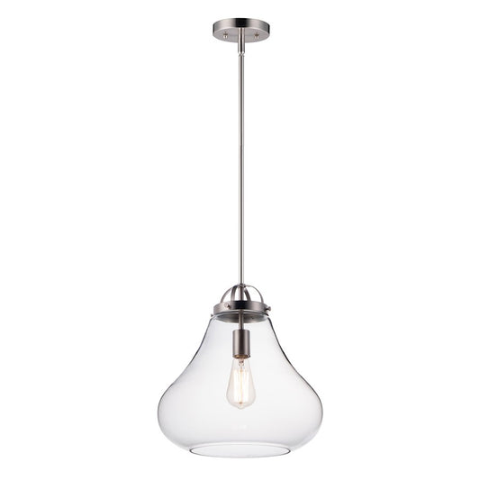 Maxim Lighting Stella-Single Pendant, Satin Nickel