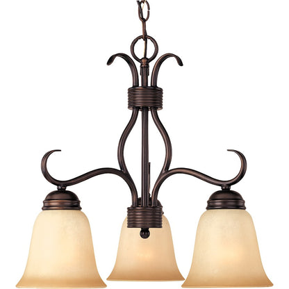 Maxim Lighting Basix 3-Light Chandelier Oil Rubbed Bronze