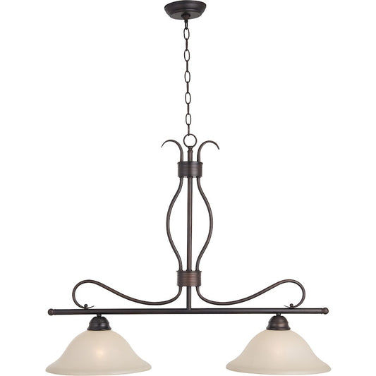 Maxim Lighting Basix 2-Light Pendant Oil Rubbed Bronze