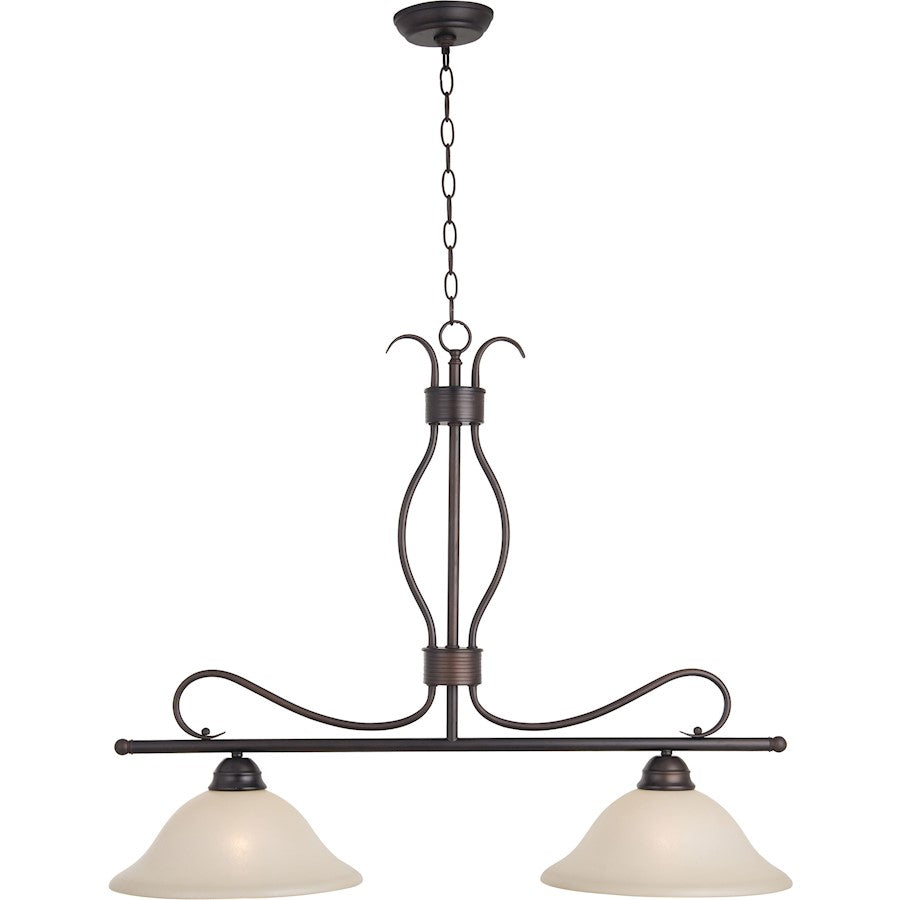 Maxim Lighting Basix 2-Light Pendant Oil Rubbed Bronze