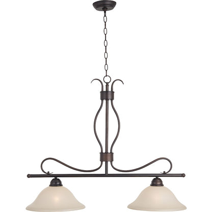 Maxim Lighting Basix 2-Light Pendant Oil Rubbed Bronze