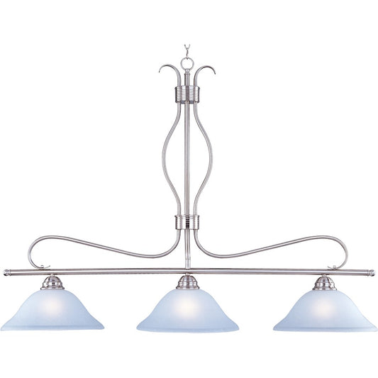 Maxim Lighting Basix 3-Light Pendant Satin Nickel