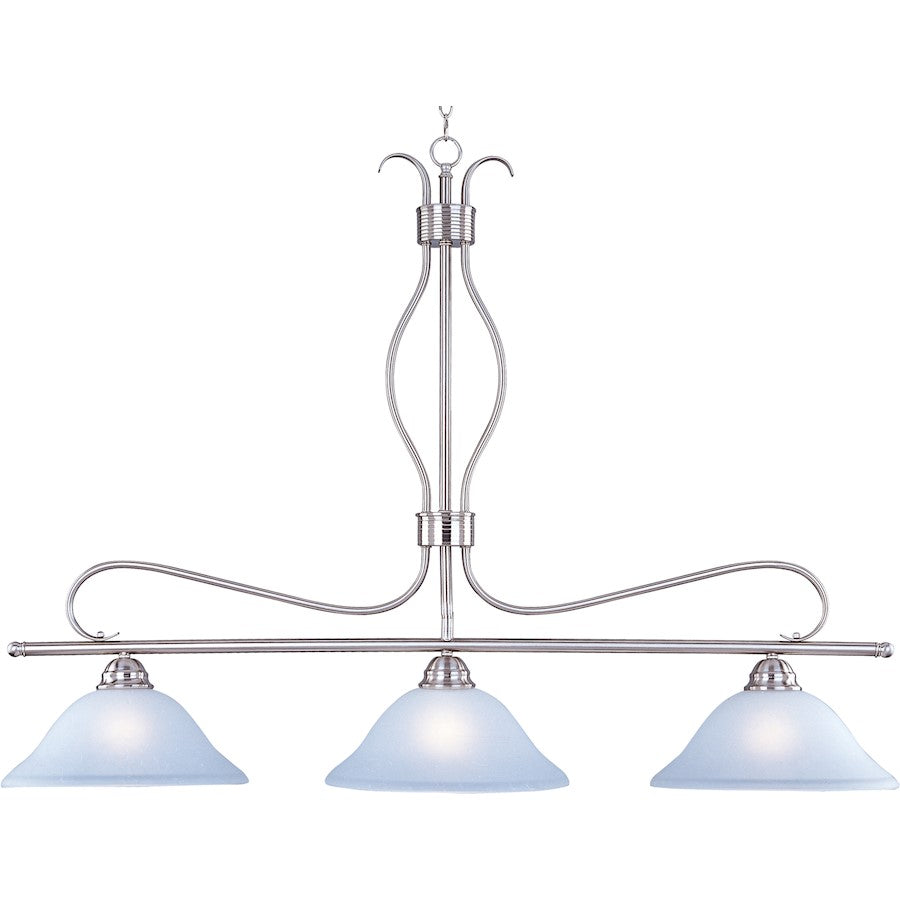 Maxim Lighting Basix 3-Light Pendant Satin Nickel