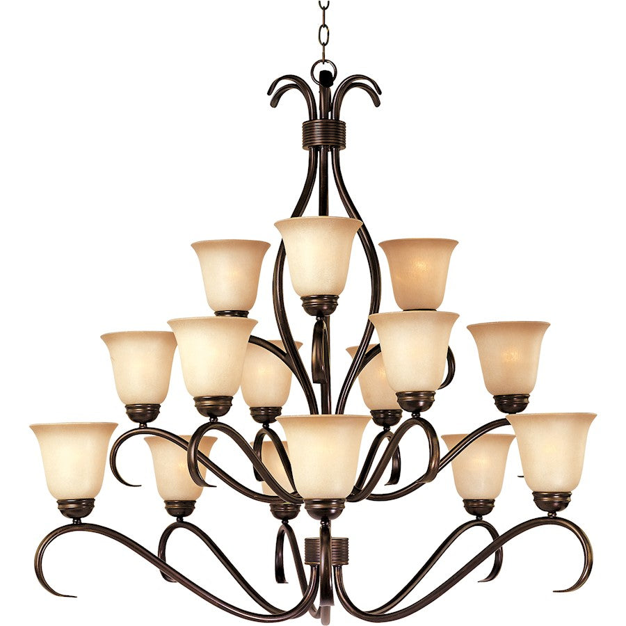 Maxim Basix 15-Light Chandelier Oil Rubbed Bronze