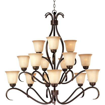 Maxim Basix 15-Light Chandelier Oil Rubbed Bronze