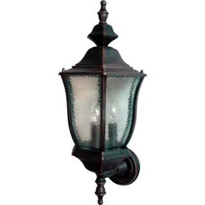 Maxim Madrona Cast 3-Light Outdoor Wall Lantern Rust Patina