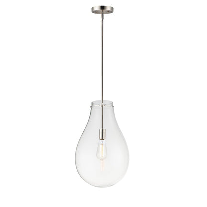 1 Light Pendant, Satin Nickel