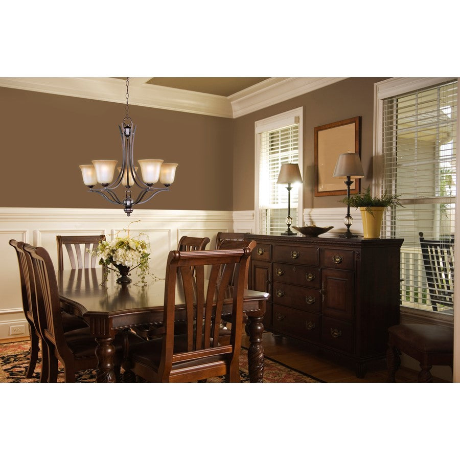 Maxim Madera 5-Light Chandelier Oil Rubbed Bronze