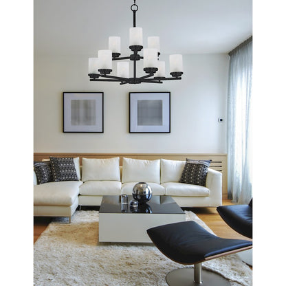 Corona Chandelier, Black