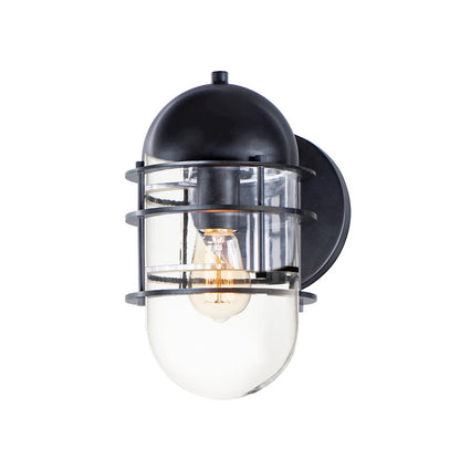 Maxim Lighting Seaside 1-Light Outdoor Wall Sconce Light in Black