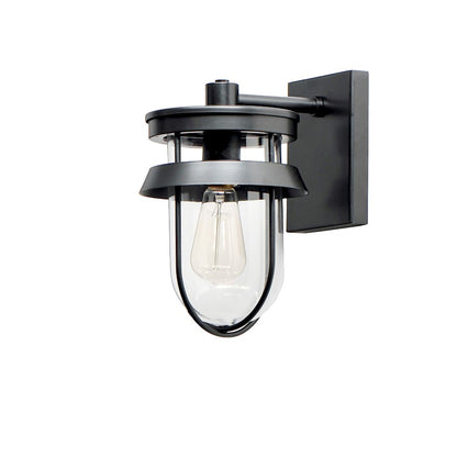 Maxim Lighting Breakwater 1-Light Outdoor Wall Sconce Light in Black