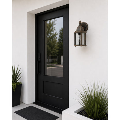 Maxim Builder Cast 1-Light Outdoor Wall Lantern Rust Patina
