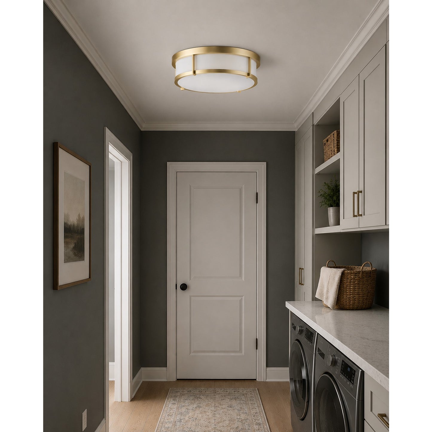 Maxim Lighting Rogue 3-Light Flush Mount E26 in Satin Brass - 10270WTSBR